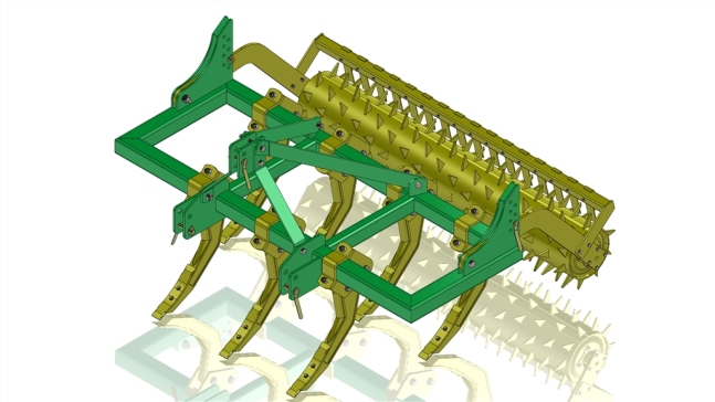 錾式犁头模型3D图纸STEP格式0